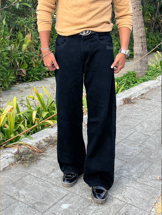 Phantom | Oversized Black Baggy Jeans