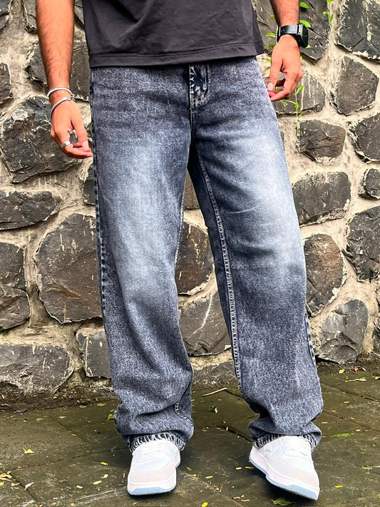 Grey Opium Premium Grey Denim with White Wash