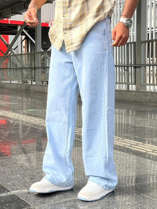 Glacier 01 Ice Blue Baggy Jeans