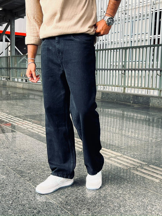 Night Owl Classic Black Straight Jeans