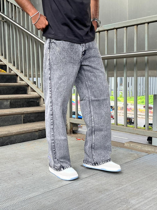 Smokestone Premium Charcoal Baggy Denim