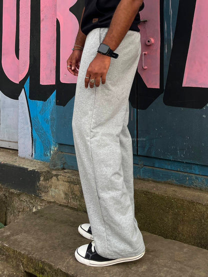 Cloud Grey Oversized Track Pants