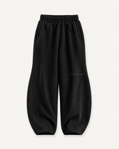 Tokyo Black – Barrel Fit Lounge Pants