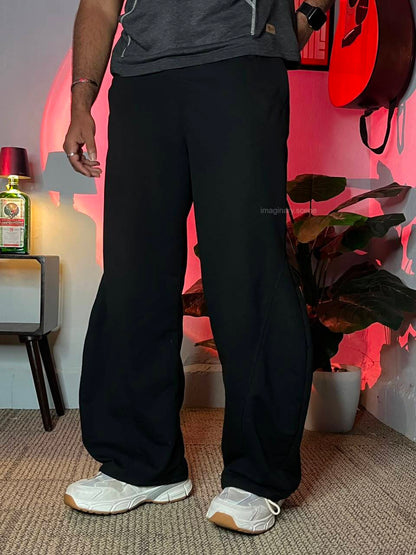 Tokyo Black – Barrel Fit Lounge Pants