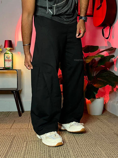 Tokyo Black – Barrel Fit Lounge Pants