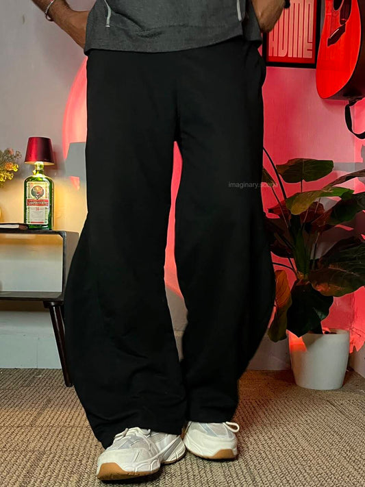 Tokyo Black – Barrel Fit Lounge Pants