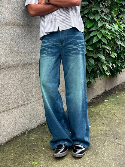 Outlaw | Retro Washed Wide Leg Jeans