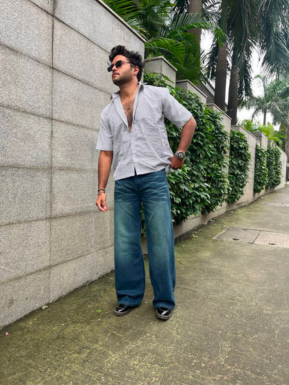 Outlaw | Retro Washed Wide Leg Jeans