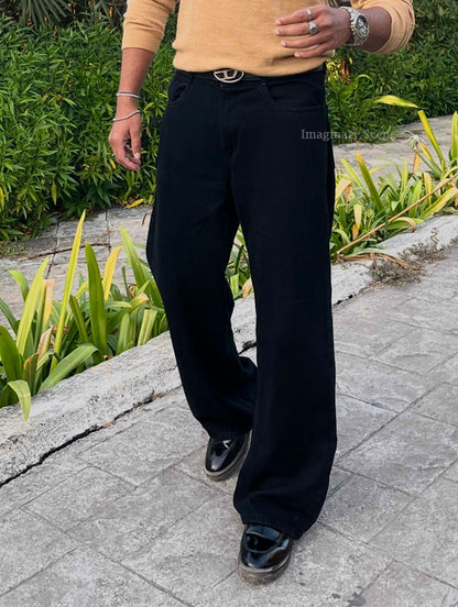 Phantom | Oversized Black Baggy Jeans