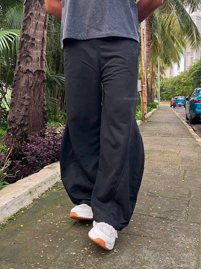 Tokyo Black – Barrel Fit Track Pants