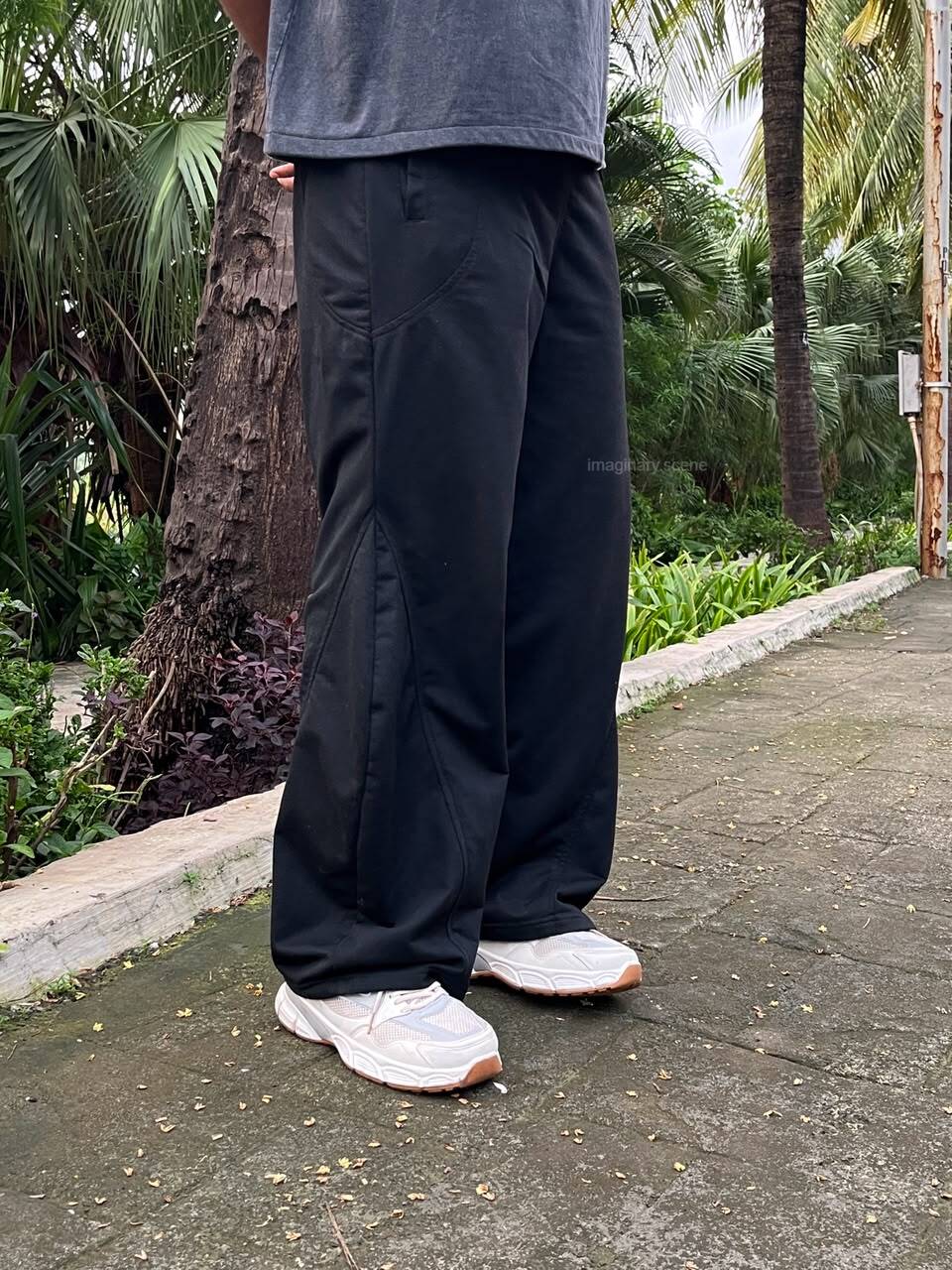 Tokyo Black – Barrel Fit Track Pants