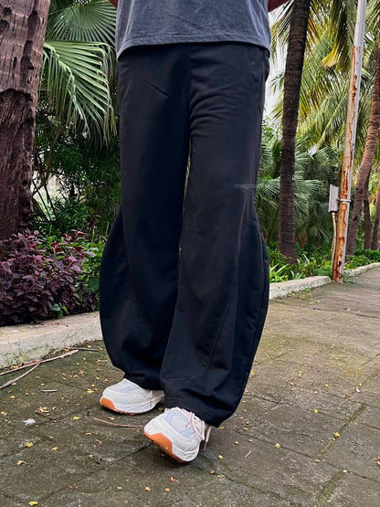 Tokyo Black – Barrel Fit Track Pants