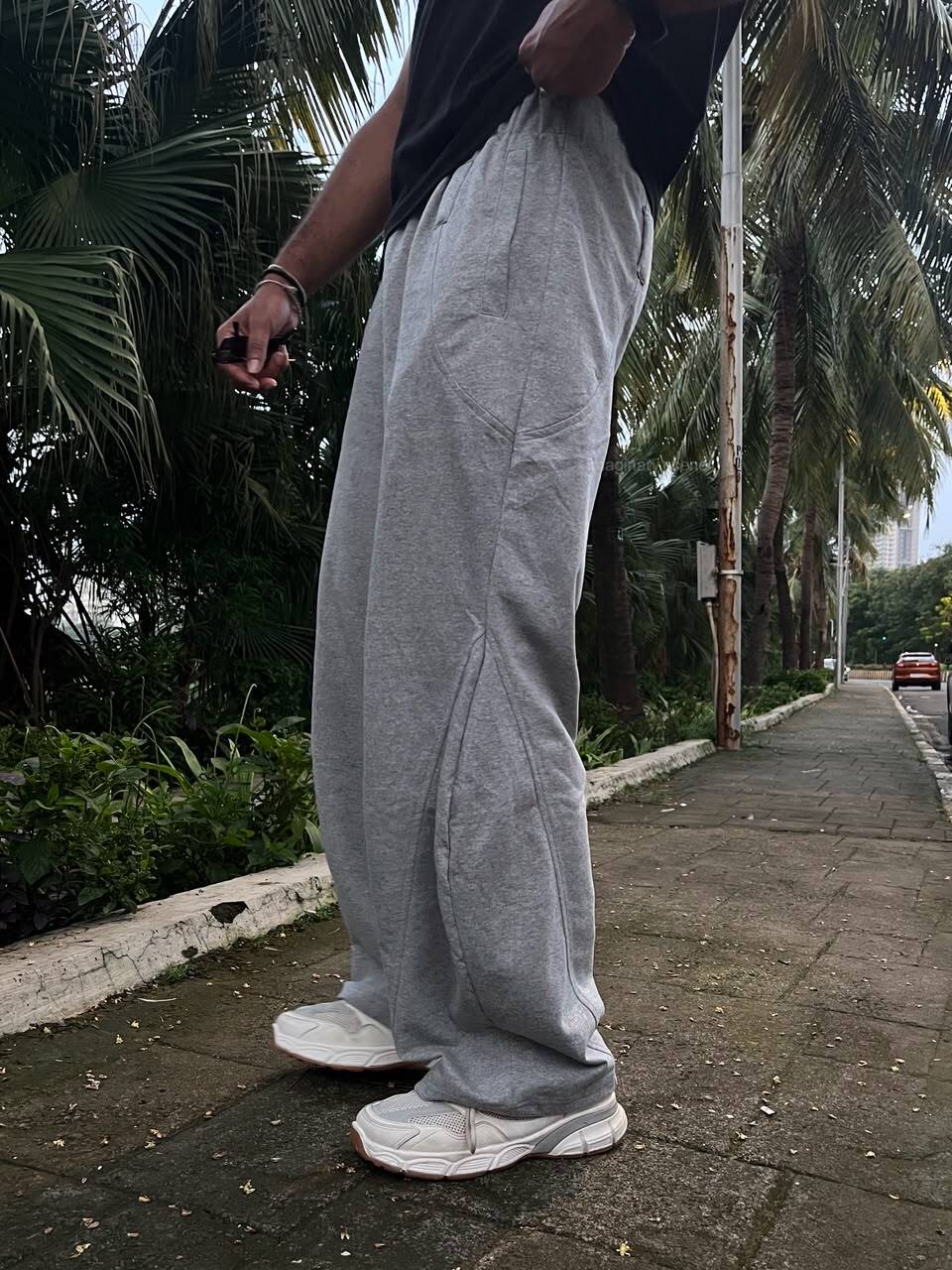 Bristol Grey – Barrel Fit Track Pants