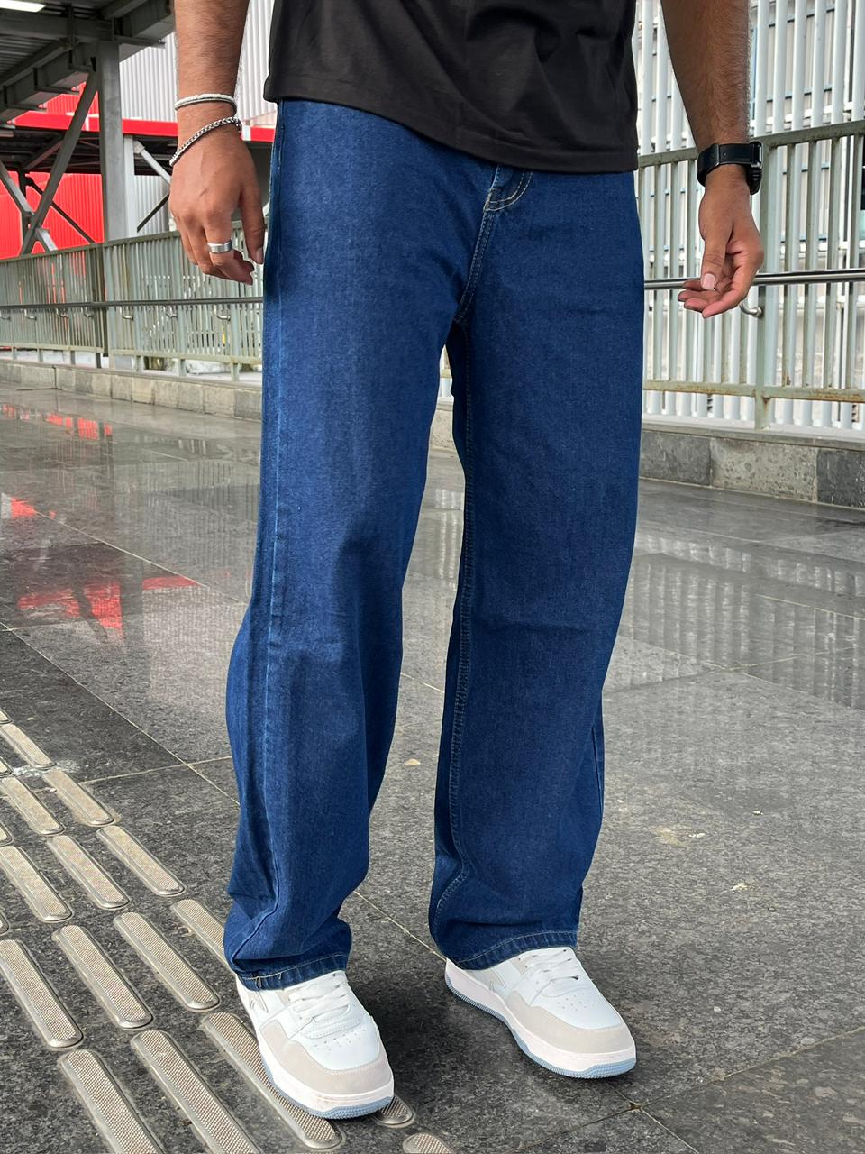 Twilight Dark Blue Relaxed Jeans