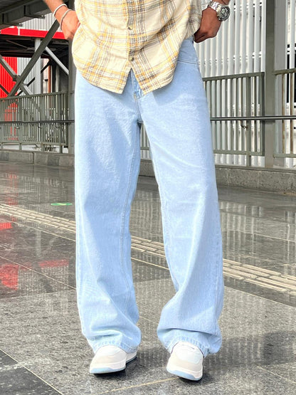 Glacier 01 Ice Blue Baggy Jeans