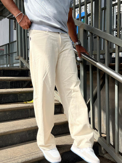 Dune Premium Beige Straight Jeans