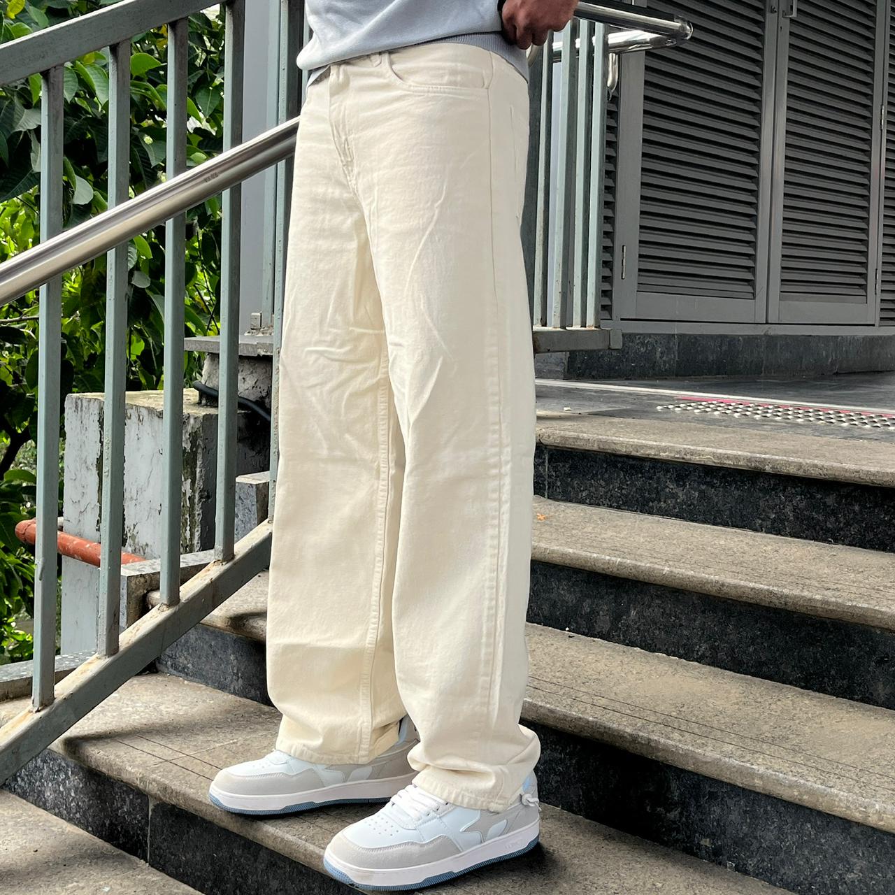 Dune Premium Beige Straight Jeans