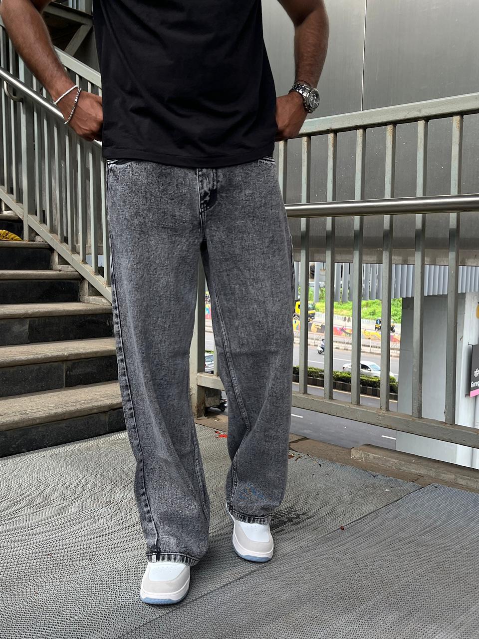Smokestone Premium Charcoal Baggy Denim