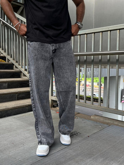 Smokestone Premium Charcoal Baggy Denim