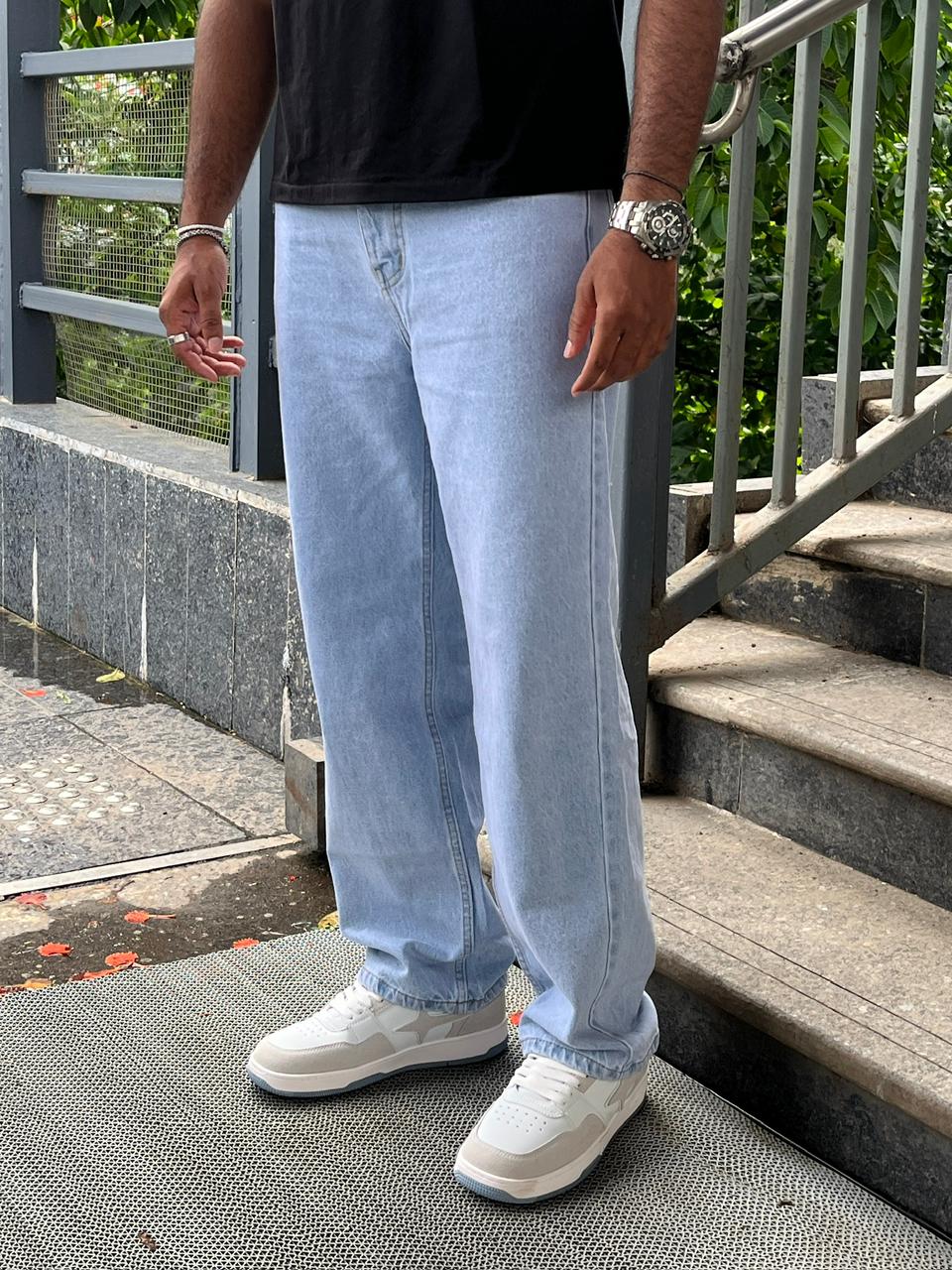 Glacier 02 Ice Blue Relaxed Fit Jeans