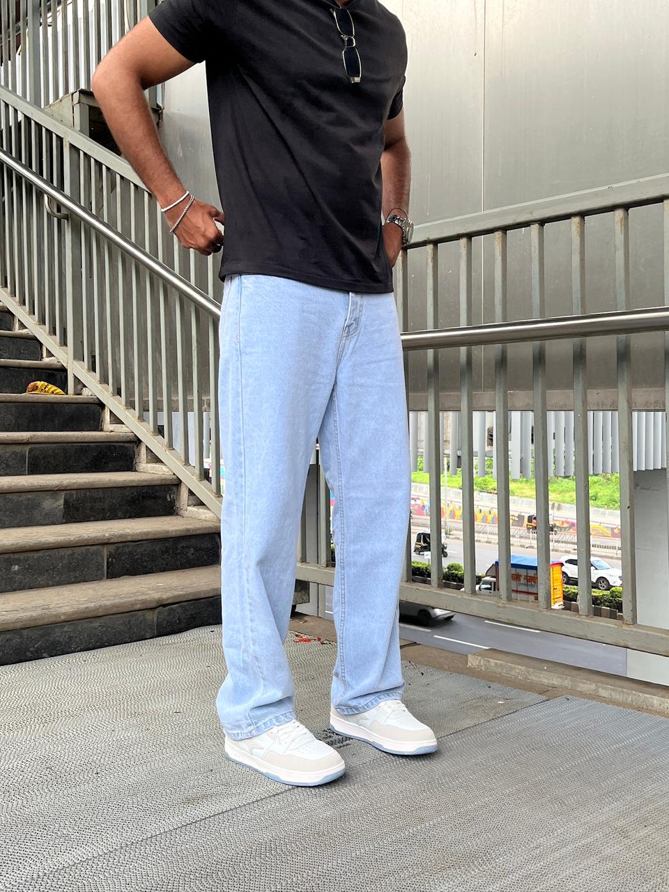 Glacier 02 Ice Blue Relaxed Fit Jeans