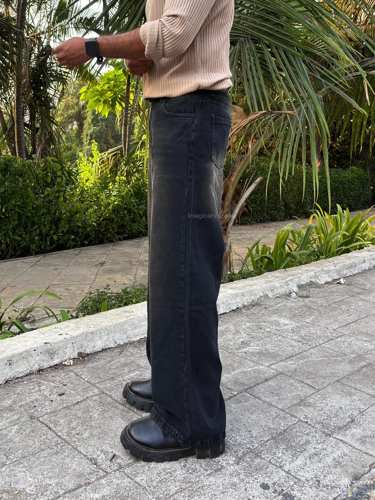 Burnt Shadow – Vintage Tint Wide Leg Jeans