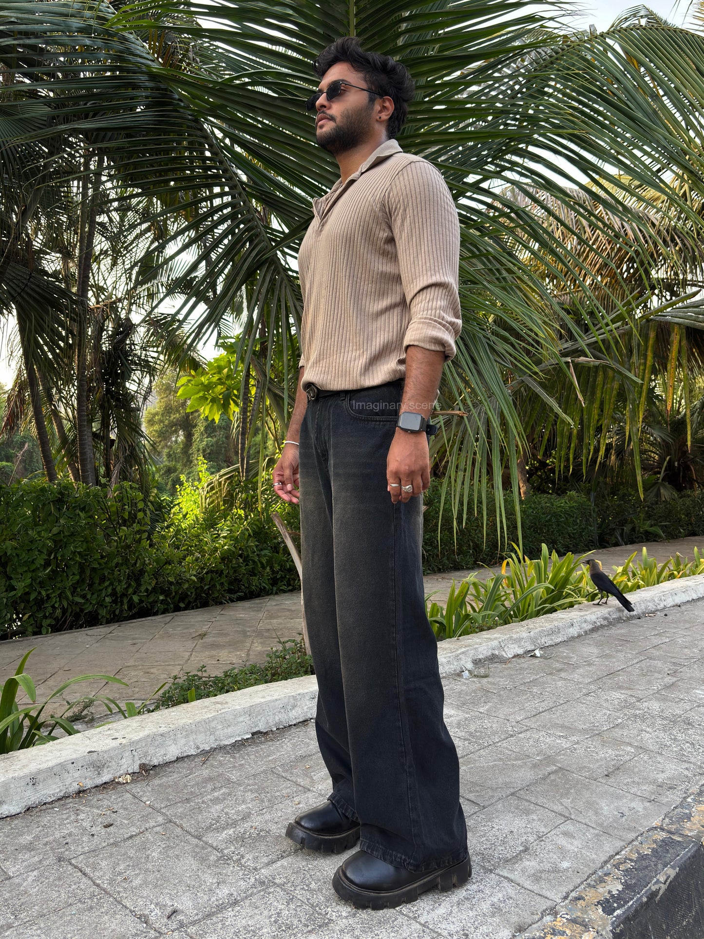 Burnt Shadow – Vintage Tint Wide Leg Jeans