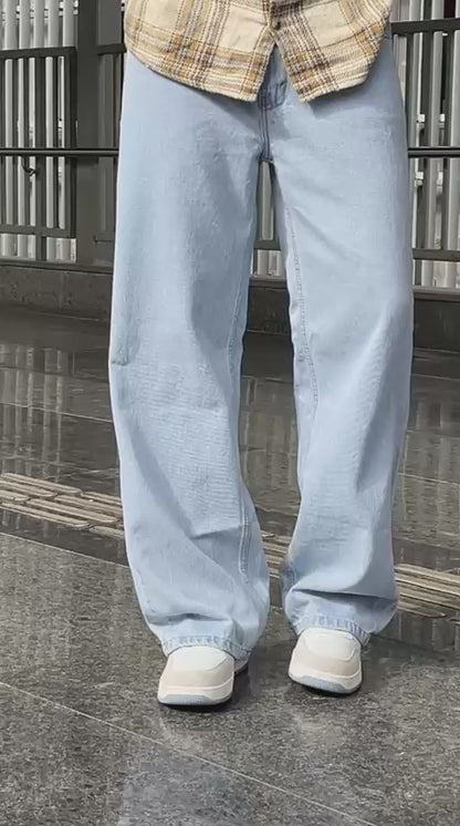 Glacier 01 Ice Blue Baggy Jeans
